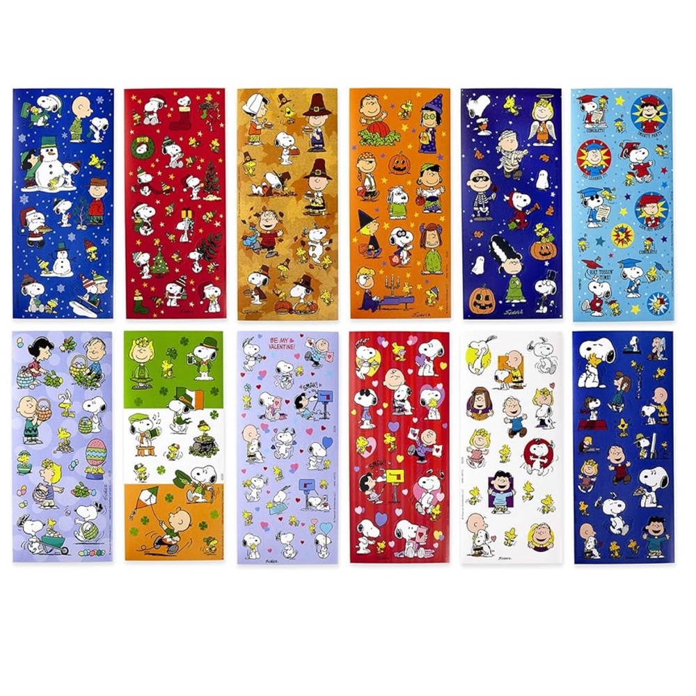 🎉SALE! Hallmark Peanuts Holiday Sticker Set 🐾